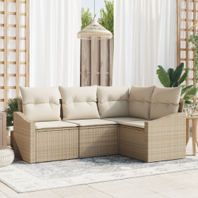 Conjunto de comedor de jardín de 4 piezas con