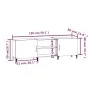 Sonoma Eiche Holzwerkstoff TV-Ständer 150x30x50 cm von vidaXL, TV-Möbel - Ref: Foro24-812630, Preis: 96,80 €, Rabatt: %