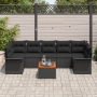 Conjunto de Sofás de Jardín de 8 Piezas con Cojines Negro Poliratán Acacia | Foro24.es | Tu tienda online para hogar, jardín y más Foro24.es