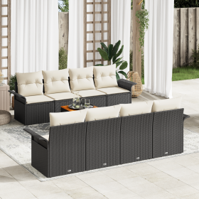 Conjunto de Sofás de Jardín de 9 Piezas con