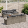 Conjunto de Sofá de Jardín de 9 Piezas con Cojines Ratán Gris Acacia | Foro24.es | Tu tienda online para hogar, jardín y más Foro24.es