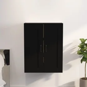 Armario colgante de pared negro 69,5x32,5x90 cm de vidaXL, Aparadores - Ref: Foro24-812304, Precio: 68,11 €, Descuento: %
