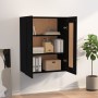 Armario colgante de pared negro 69,5x32,5x90 cm de vidaXL, Aparadores - Ref: Foro24-812304, Precio: 66,71 €, Descuento: %
