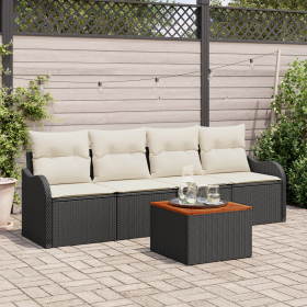 Conjunto de Sofá de Jardín de 5 Piezas con