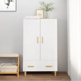 Aparador de madera contrachapada blanco 70x31x115 cm de vidaXL, Aparadores - Ref: Foro24-812564, Precio: 91,27 €, Descuento: %