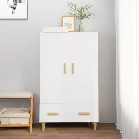 Weißes Sperrholz-Sideboard 70x31x115 cm von vidaXL, Sideboards - Ref: Foro24-812564, Preis: 91,27 €, Rabatt: %
