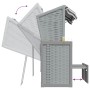 Silla Strandkorb con cojines ratán sintético madera gris blanco de vidaXL, Tumbonas - Ref: Foro24-318661, Precio: 342,14 €