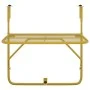 Balcony table, golden steel, 60x40 cm. by vidaXL, Garden tables - Ref: Foro24-340917, Price: 63,15 €, Discount: %