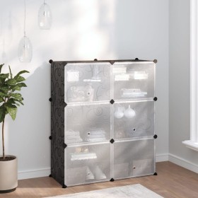 Zapatero PP negro 84,5x31x93,5 cm by vidaXL, Shoe racks and shoe organizers - Ref: Foro24-340566, Price: 44,72 €, Discount: %