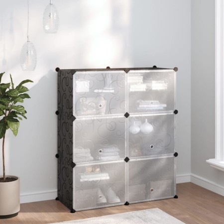 Zapatero PP negro 84,5x31x93,5 cm by vidaXL, Shoe racks and shoe organizers - Ref: Foro24-340566, Price: 44,72 €, Discount: %