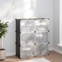 Schwarzer Schuhschrank PP 84,5x31x93,5 cm von vidaXL, Schuhregale und Schuhorganisatoren - Ref: Foro24-340566, Preis: 44,72 €...