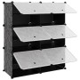 Schwarzer Schuhschrank PP 84,5x31x93,5 cm von vidaXL, Schuhregale und Schuhorganisatoren - Ref: Foro24-340566, Preis: 44,72 €...