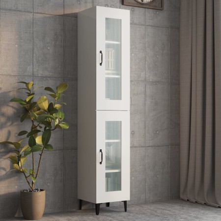 Glänzend weißer Hängeschrank 34,5x34x90 cm von vidaXL, Sideboards - Ref: Foro24-812462, Preis: 62,15 €, Rabatt: %