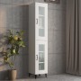 Armario de pared colgante blanco brillante 34,5x34x90 cm de vidaXL, Aparadores - Ref: Foro24-812462, Precio: 62,09 €, Descuen...