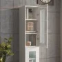 Glossy white hanging wall cabinet 34.5x34x90 cm by vidaXL, Sideboards - Ref: Foro24-812462, Price: 64,58 €, Discount: %