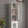 Glänzend weißer Hängeschrank 34,5x34x90 cm von vidaXL, Sideboards - Ref: Foro24-812462, Preis: 62,15 €, Rabatt: %