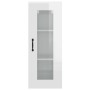 Glänzend weißer Hängeschrank 34,5x34x90 cm von vidaXL, Sideboards - Ref: Foro24-812462, Preis: 62,15 €, Rabatt: %