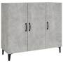 Aparador de madera de ingeniería gris hormigón 90x34x80 cm de vidaXL, Aparadores - Ref: Foro24-812505, Precio: 92,76 €, Descu...