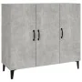 Concrete gray engineered wood sideboard 90x34x80 cm by vidaXL, Sideboards - Ref: Foro24-812505, Price: 91,39 €, Discount: %