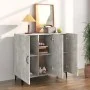 Concrete gray engineered wood sideboard 90x34x80 cm by vidaXL, Sideboards - Ref: Foro24-812505, Price: 91,39 €, Discount: %