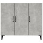 Aparador de madera de ingeniería gris hormigón 90x34x80 cm de vidaXL, Aparadores - Ref: Foro24-812505, Precio: 92,76 €, Descu...