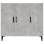 Concrete gray engineered wood sideboard 90x34x80 cm by vidaXL, Sideboards - Ref: Foro24-812505, Price: 91,39 €, Discount: %