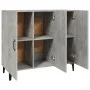 Concrete gray engineered wood sideboard 90x34x80 cm by vidaXL, Sideboards - Ref: Foro24-812505, Price: 91,39 €, Discount: %