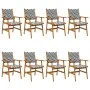 Gartenstühle 8 Einheiten aus massivem Akazienholz von vidaXL, Gartenstühle - Ref: Foro24-3096601, Preis: 464,01 €, Rabatt: %