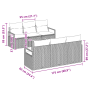 Conjunto de Sofá de Jardín de 7 Piezas con Cojines Beige de Ratán de , Sofás de exterior - Ref: Foro24-3356321, Precio: 584,4...