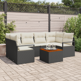 Conjunto de Sofás de Jardín de 7 Piezas con