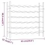 White metal wine rack for 36 bottles by vidaXL, Wine racks - Ref: Foro24-340910, Price: 70,72 €, Discount: %