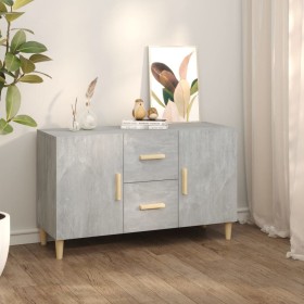 Concrete gray engineered wood sideboard 100x36x60 cm by vidaXL, Sideboards - Ref: Foro24-812514, Price: 91,08 €, Discount: %
