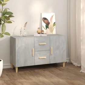 Concrete gray engineered wood sideboard 100x36x60 cm by vidaXL, Sideboards - Ref: Foro24-812514, Price: 89,76 €, Discount: %
