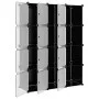 Cube shelving with 12 compartments and black PP doors by vidaXL, Shoe racks and shoe organizers - Ref: Foro24-340556, Price: ...