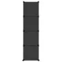 Cube shelving with 12 compartments and black PP doors by vidaXL, Shoe racks and shoe organizers - Ref: Foro24-340556, Price: ...