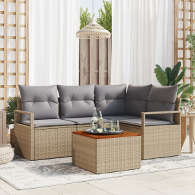 Comprar Juego de Sofá de Jardín de 5 Piezas con