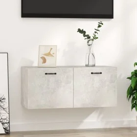 Concrete gray plywood wall cabinet 80x35x36.5 cm by vidaXL, Shelves and shelves - Ref: Foro24-812937, Price: 53,87 €, Discoun...