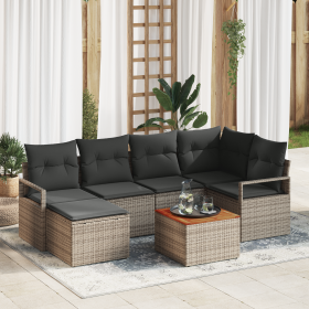 Comprar Juego de Sofás de Jardín de 7 Piezas con