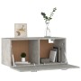 Wandschrank aus betongrauem Sperrholz, 80 x 35 x 36,5 cm von vidaXL, Regale und Regale - Ref: Foro24-812937, Preis: 56,28 €, ...