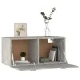 Wandschrank aus betongrauem Sperrholz, 80 x 35 x 36,5 cm von vidaXL, Regale und Regale - Ref: Foro24-812937, Preis: 53,87 €, ...