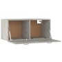 Wandschrank aus betongrauem Sperrholz, 80 x 35 x 36,5 cm von vidaXL, Regale und Regale - Ref: Foro24-812937, Preis: 56,28 €, ...