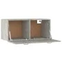 Wandschrank aus betongrauem Sperrholz, 80 x 35 x 36,5 cm von vidaXL, Regale und Regale - Ref: Foro24-812937, Preis: 53,87 €, ...