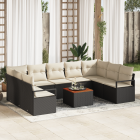 Conjunto de Sofá de Jardín de 10 Piezas con