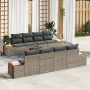 Conjunto de Sofá de Jardín de 9 Piezas con Cojines Gris de Poliratán Acacia by , Outdoor sofas - Ref: Foro24-3356719, Price: ...