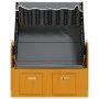 Silla Strandkorb dosel ratán sintético madera negro antracita de vidaXL, Tumbonas - Ref: Foro24-318658, Precio: 288,05 €, Des...