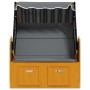 Strandkorb chair canopy synthetic rattan wood black anthracite by vidaXL, Loungers - Ref: Foro24-318658, Price: 293,38 €, Dis...
