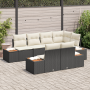 Conjunto de Sofá Jardín 7 Piezas con Cojines Negro Poliratán Acacia de , Sofás de exterior - Ref: Foro24-3356772, Precio: 602...