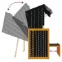 Silla Strandkorb dosel ratán sintético madera negro antracita de vidaXL, Tumbonas - Ref: Foro24-318658, Precio: 288,05 €, Des...