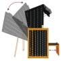 Strandkorb Stuhlhimmel synthetisches Rattanholz schwarz anthrazit von vidaXL, Liegen - Ref: Foro24-318658, Preis: 293,38 €, R...