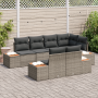Juego de sofá de jardín de 7 piezas con cojines gris poliratán acacia de , Sofás de exterior - Ref: Foro24-3356774, Precio: 6...